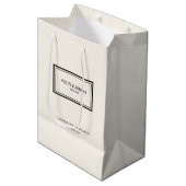 シッモダンクカスタムビジネス名プロモーションシック ミディアムペーパーバッグ (正面アングル)