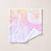 シッモダンクカラフル大理石 バスタオルセット (ウォッシュタオル)