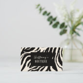 シッモダンクガーリー・ゼブラ印刷名刺 名刺 (スタンド正面)