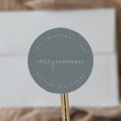 シッモダンクシーホムサーキュラー差出人住所 ラウンドシール