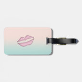 シッモダンクスタイリッシュ – 唇，パーソナライズされた ラゲッジタグ (裏面横)