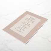 シッモダンクストライプのフレ結婚ーム実在s 箔招待状 (回転した状態)