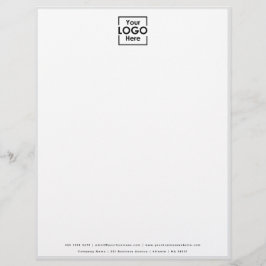シッモダンクパーソナライズされたビジネスロゴホワイトグレー レターヘッド