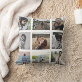 シッモダンクファミリーフォトコラージュ記念トレンディー クッション (ブランケット)