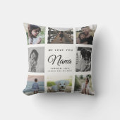 シッモダンクマザーデーナナファミリーフォトコラージュ クッション (正面)