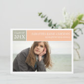 シッモダンク卒業招待状ピーチ 招待状 (スタンド正面)