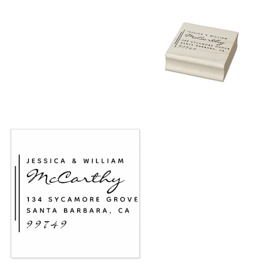 シッモダンク結婚した・カップルの名前差出人住所 ラバースタンプ (押印)