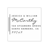 シッモダンク結婚した・カップルの名前差出人住所 ラバースタンプ (インプリント)