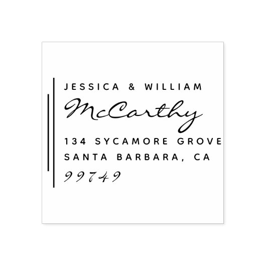 シッモダンク結婚した・カップルの名前差出人住所 ラバースタンプ (インプリント)