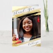 シッモダンク追加エレガント写真卒業ありがとう 箔シーズンカード (正面)