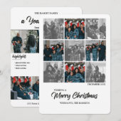 シッモダンク・クリスマス・イヤー・イン・レビュー シーズンカード (正面/裏面)