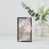 シッモダンク・スクリプト名フォトグラファー付き写真 名刺 (スタンド正面)