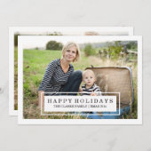 シッモダンク |両面のホリデーカード シーズンカード (正面/裏面)