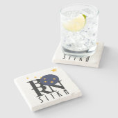 シッ生まれカ・アラスカ ストーンコースター (横)