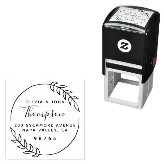 シッ素朴クの名結婚前差出人住所 セルフインキングスタンプ (インサイチュ)