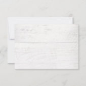 シッ素朴クモダンウェディングRSVPカード サンキューカード (裏面)