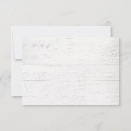 シッ素朴クモダンウェディングRSVPカード サンキューカード (裏面)