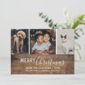 シッ素朴クモダンフォトクリスマスカード シーズンカード (スタンド正面)