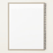 シッ素朴クモダン・ベージュモノグラム学校事務所 プランナー手帳 (裏面)