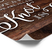 シッ素朴ク結婚のPICK A SEAT Signプリント ポスター (角)