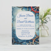 シッ素朴ク航海の結婚式招待状 招待状 (スタンド正面)