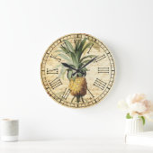 シッ素朴ク·ヴィンテージフランスの·パイナップル大時計 ラージ壁時計 (ホーム)