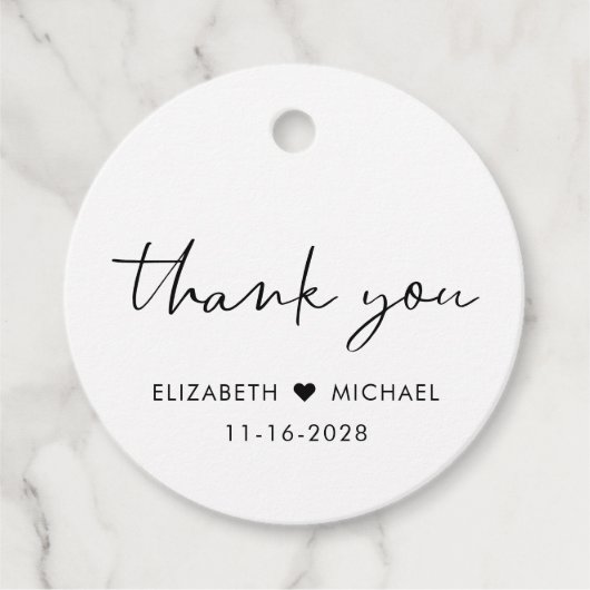 シッ結婚クスありがとう フェイバータグ (正面)