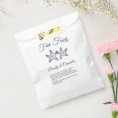 シッ航海のクのネイビー結婚ブルーヒトデのおもしろい事実 フェイバーバッグ (封をした状態)