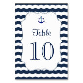 シッ航海のク海軍結婚のテーブル番号 テーブルナンバー (裏面)