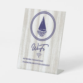 シッ航海のプブルーバケーションホームWIFIパスワード 台座サイン