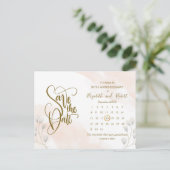 シッ葉クな50周年の日付を保存 案内ポストカード (スタンド正面)