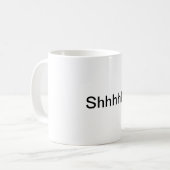 「シッ」とマグカップ コーヒーマグカップ (正面左)