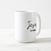 シッ…イエスは聖書の勉強マグを話している コーヒーマグカップ (正面右)