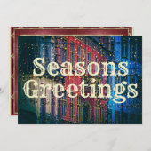 シティかわいらしスケープ季節のごあいさつホリデイ シーズンカード (正面/裏面)