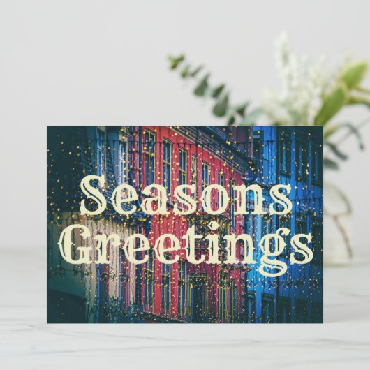 シティかわいらしスケープ季節のごあいさつホリデイ シーズンカード (スタンド正面)