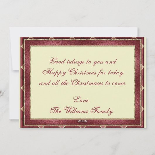 シティかわいらしスケープ季節のごあいさつホリデイ シーズンカード (裏面)