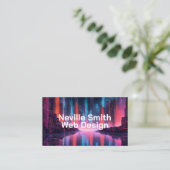 シティくもの巣デザイナーハイテクのデータストリーム 名刺 (スタンド正面)