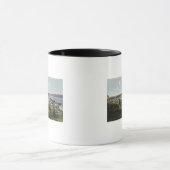 シティとコース湾の空中表示 マグカップ (中央)