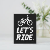 シティとマウンテンサイクリストのユーモアに乗ろう ポストカード (スタンド正面)