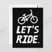 シティとマウンテンサイクリストのユーモアに乗ろう ポストカード (正面/裏面)