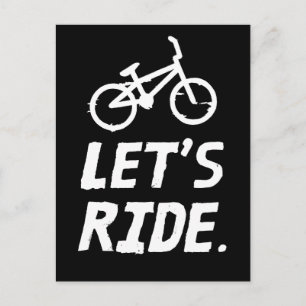 シティとマウンテンサイクリストのユーモアに乗ろう ポストカード