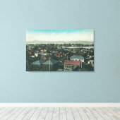 シティとマーレ島の空中眺め キャンバスプリント (インサイチュ (ウッドフロア))