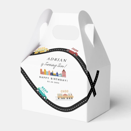 シティの交通機関 トラックの2歳の誕生日 フェイバーボックス (正面サイド)