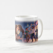 シティの愛と夜の夢 ポスター コーヒーマグカップ (正面右)