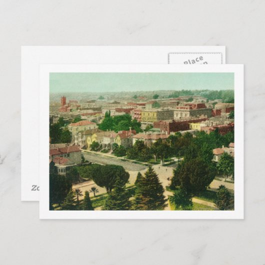 シティの空中表示 ポストカード (正面/裏面)