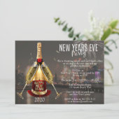 シティの花火が彩るエレガントな大晦日パーティー 招待状 (スタンド正面)