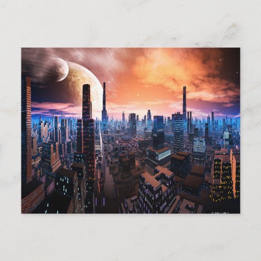 「シティは眠らない」ポストカード ポストカード (正面)
