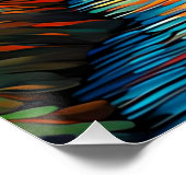 シティアットサンセット；ビンセントヴァンゴッホスタイル ポスター (コーナー)