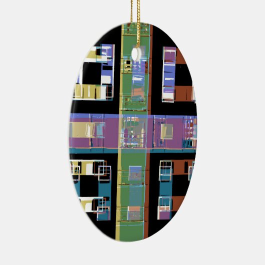 シティアパートメンツアットナイト セラミックオーナメント (右)