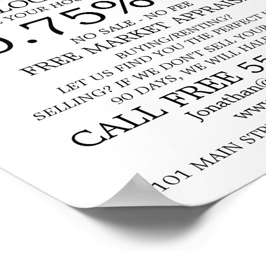 シティアパートメンツ，不動産仲介業者，エステート広告エージェントズ ポスター (角)